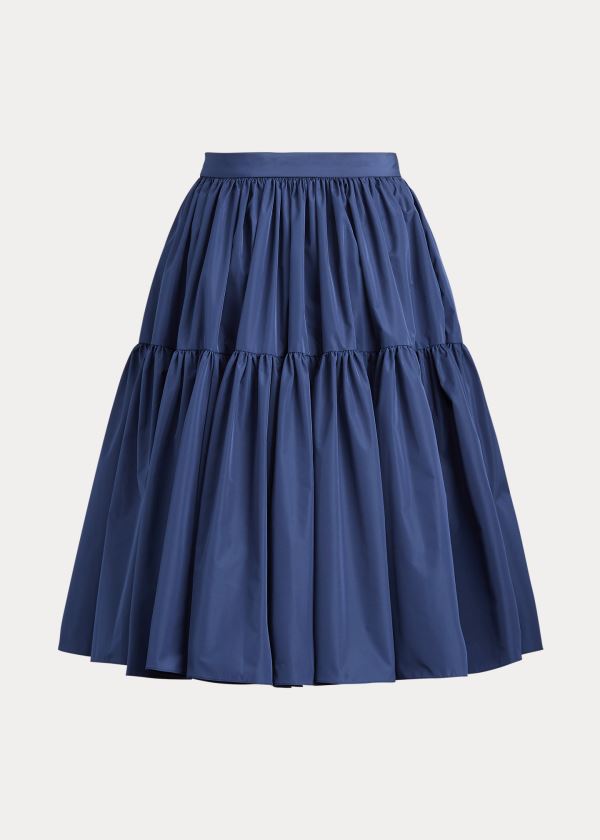 Saia Ralph Lauren Addie Taffeta Mulher 90612-JEQT